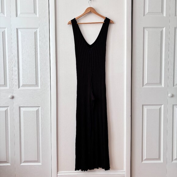 Simon Miller Moa Ribbed Jumpsuit in Black - Picture 6 of 7